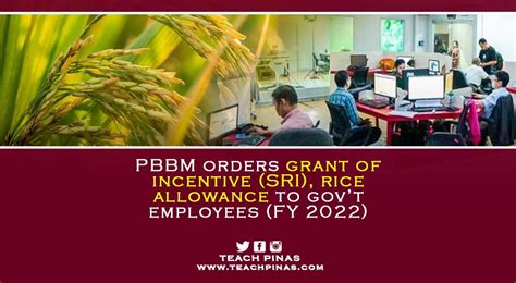 PBBM orders grant of SRI, rice allowance to gov’t .